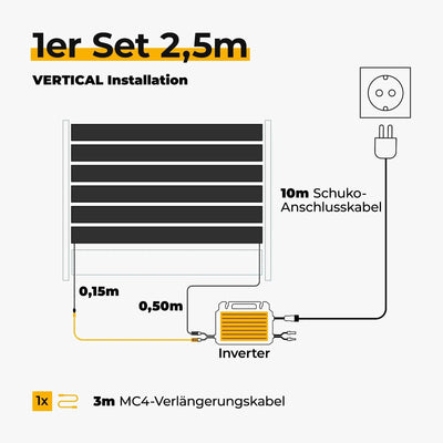 Sunbooster VERTICAL Zaun-Lagerverkauf.de