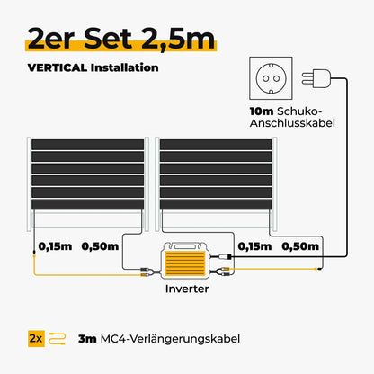 Sunbooster VERTICAL Zaun-Lagerverkauf.de