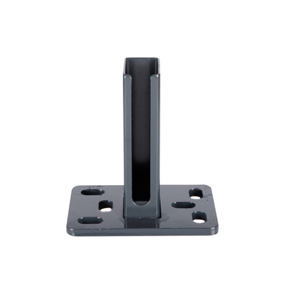Fußplatte gerade 150 x 100 mm Zaun-Lagerverkauf.de