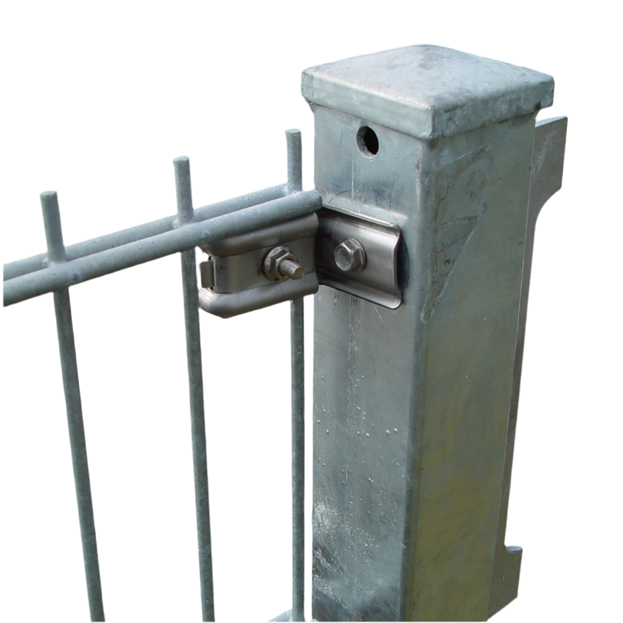Zaunanschlusswinkel-Set für Torpfosten Zaun-Lagerverkauf.de
